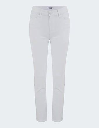 PAIGE - Hoxton Straight Jean In Crisp White
