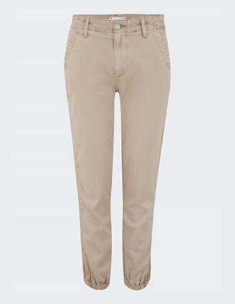 Mayslie Grosgrain Side Stripe Jogger In Vintage Oak