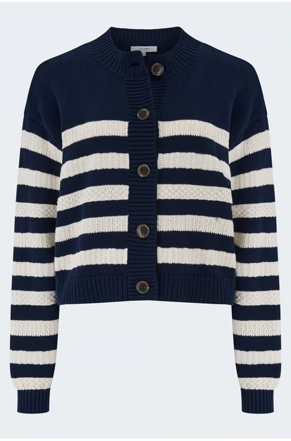 the variation cardi in navy multi