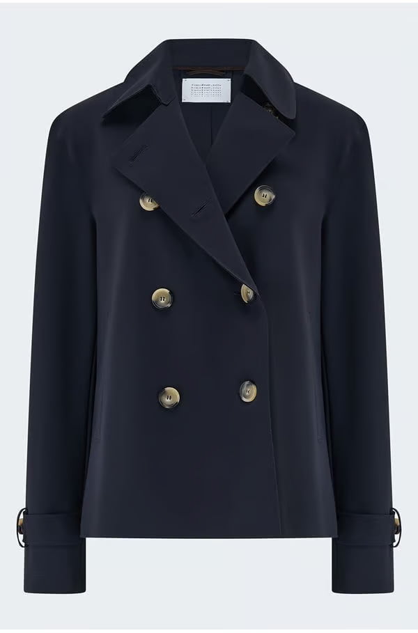 cropped trench in navy