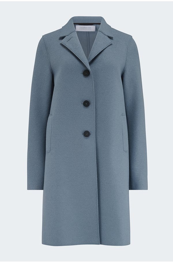 boxy coat in mineral grey