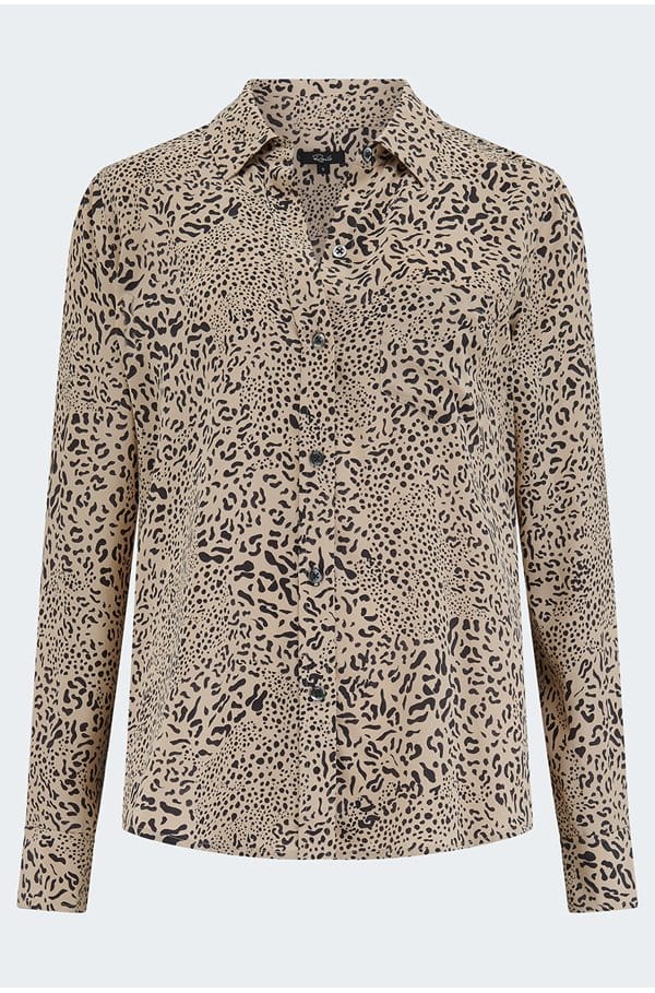 kate shirt in sand mix cheetah