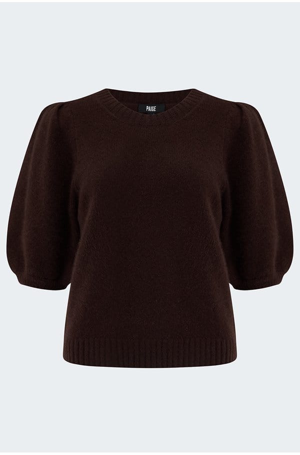 lucerne jumper in chocolate