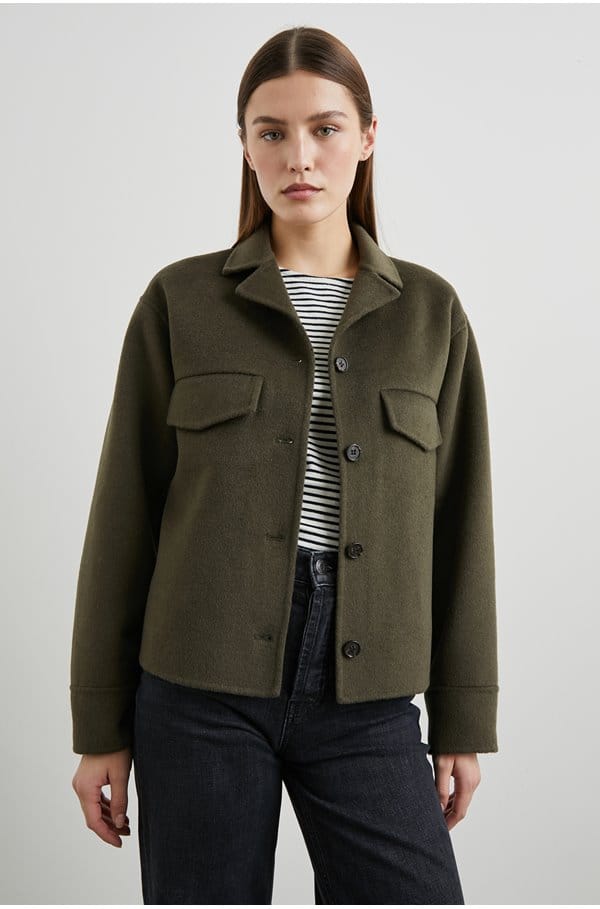 riley jacket in olive