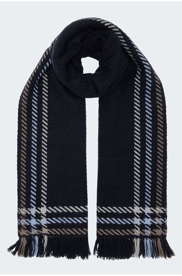 marthe scarf in onyx navy 