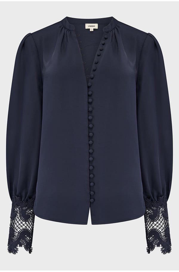 ava blouse in midnight