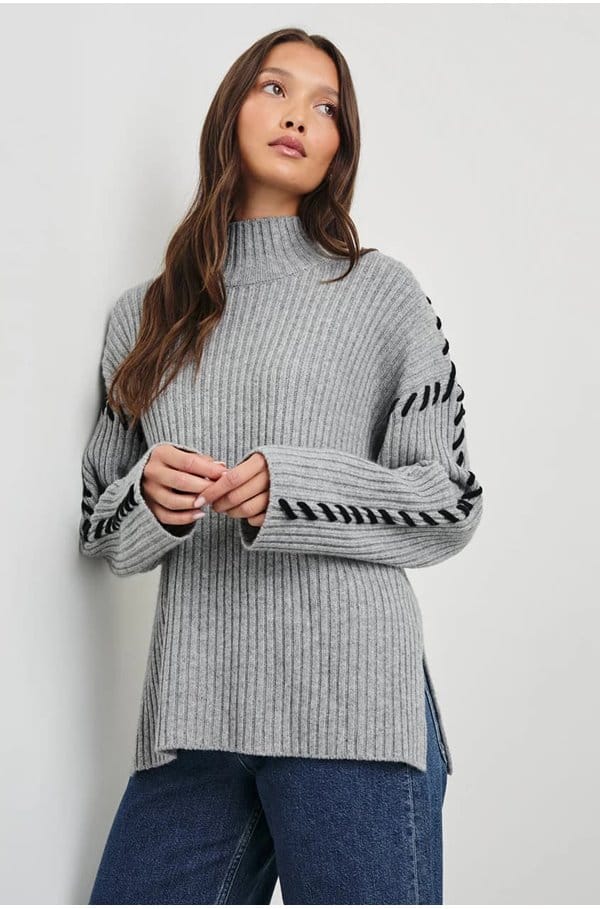 liam jumper in heather grey