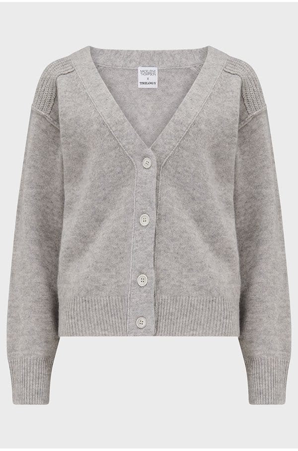 lux cardigan in grey