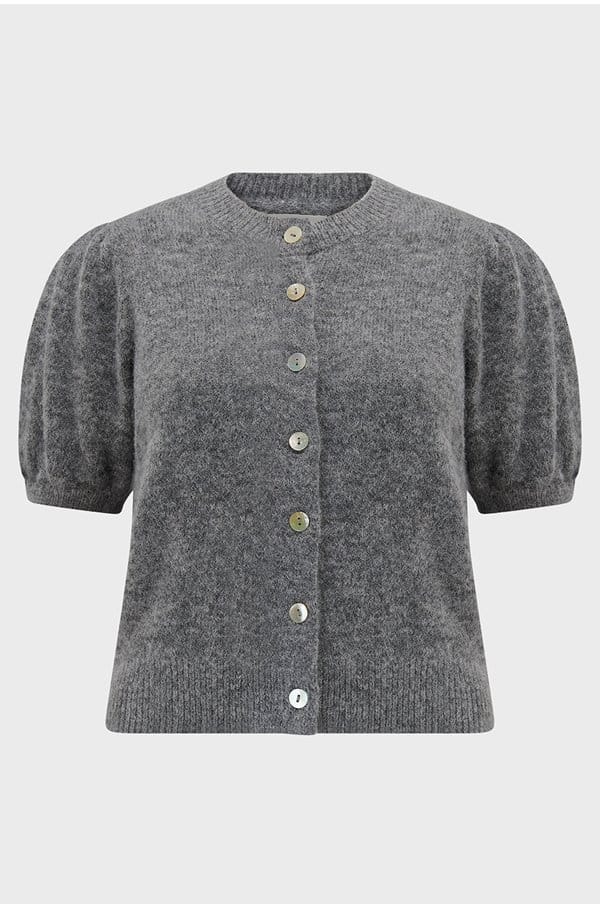 anisa cardigan in heather grey