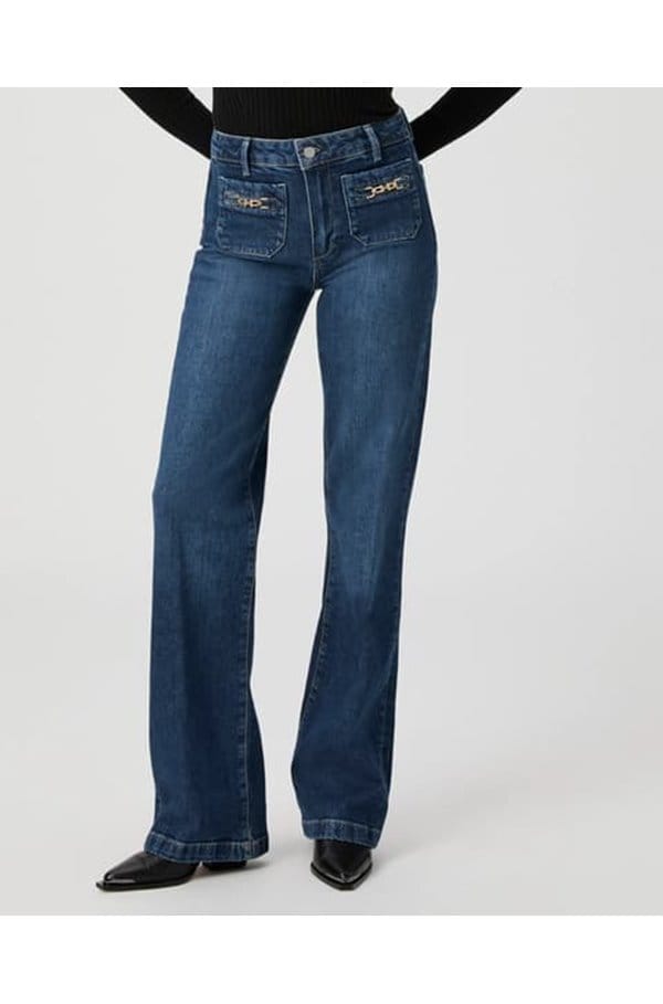 leenah wide jean with gold hardware in savon