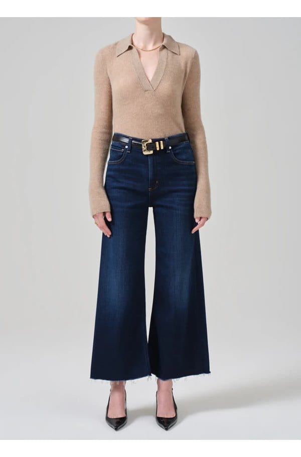 lyra wide leg crop in lotus