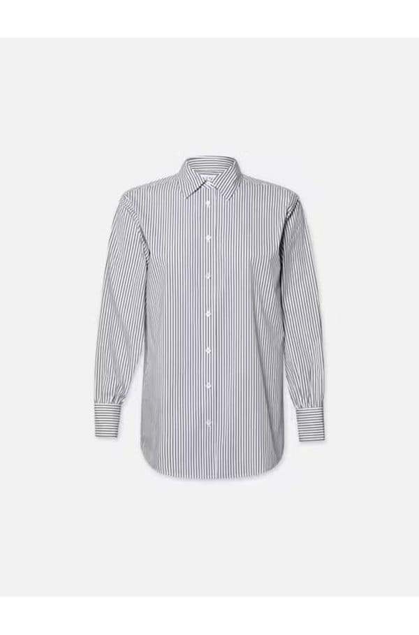 the borrowed pocket shirt in dark chambray