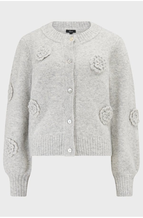 francesca cardigan in heather grey