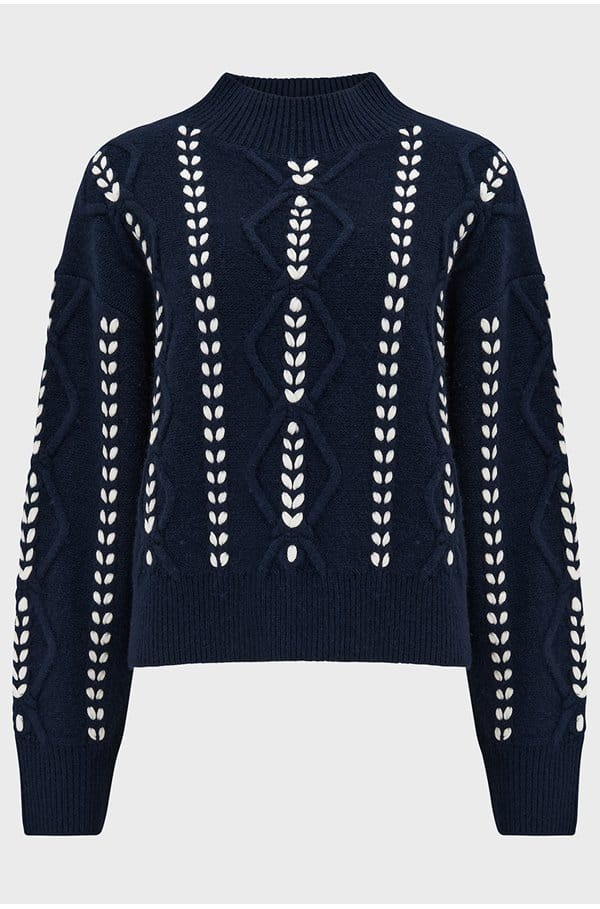 tori sweater in navy