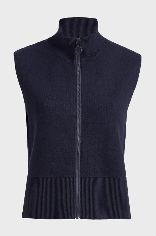 reyna zip knit in navy