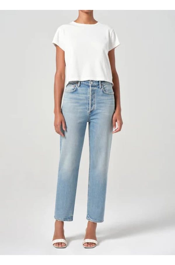 90s pinch waist jean in ripple