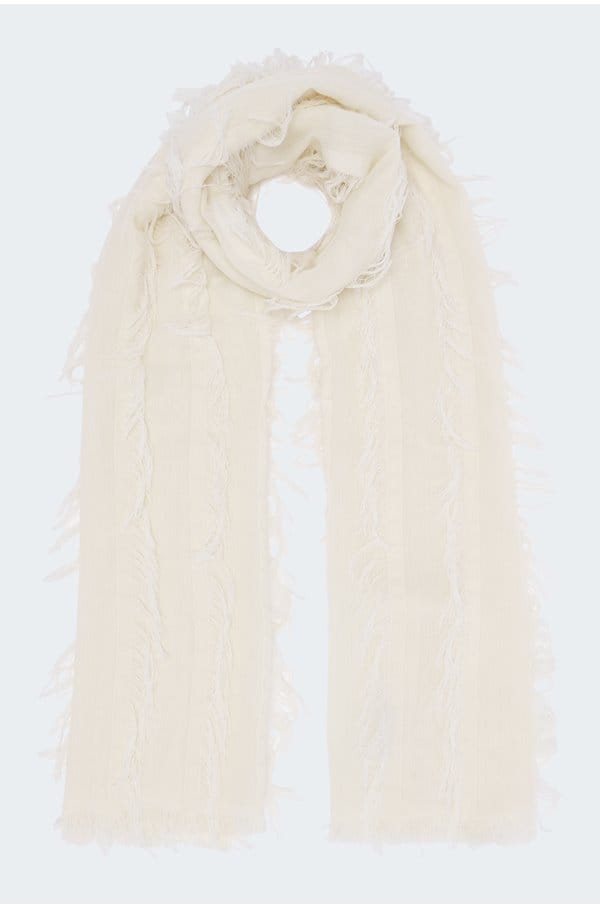 chacha scarf in ivory