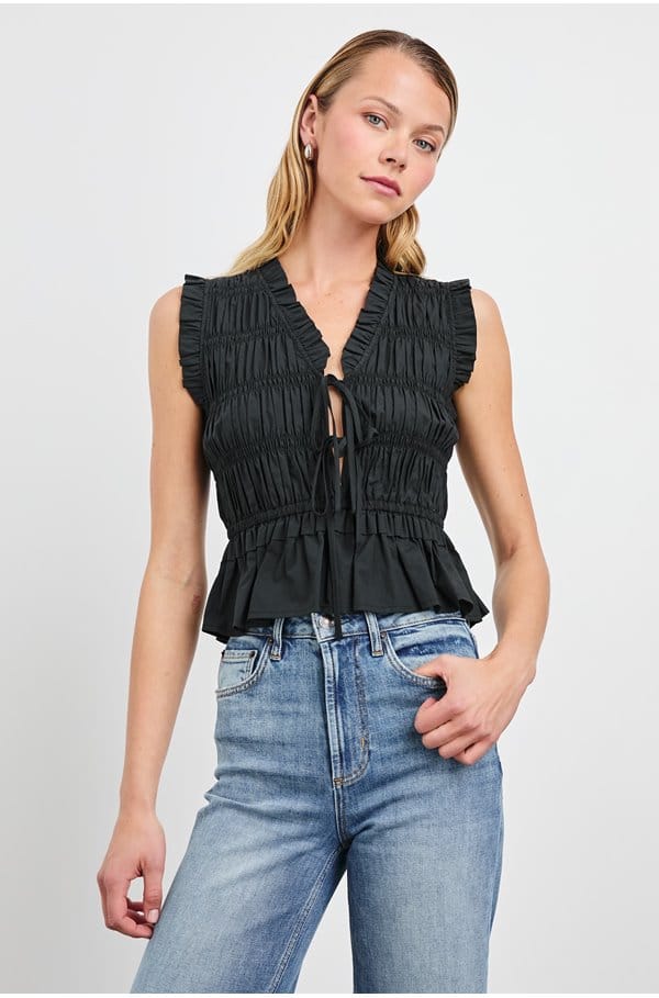 martine top in black