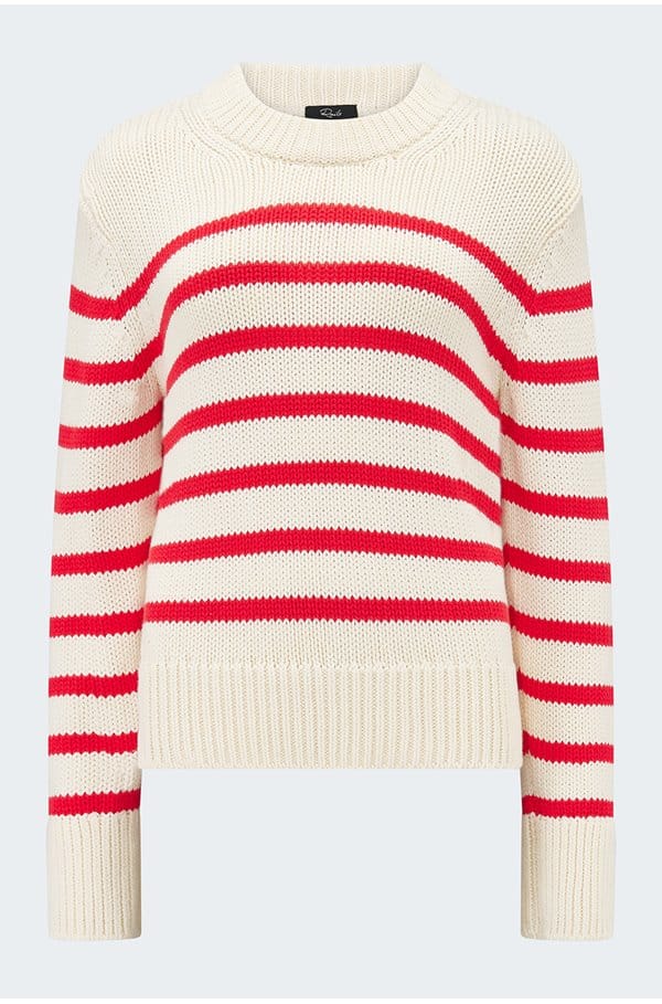 alise jumper in cherry stripe