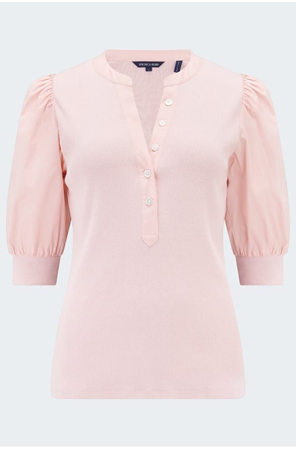 coralee top in pink clay