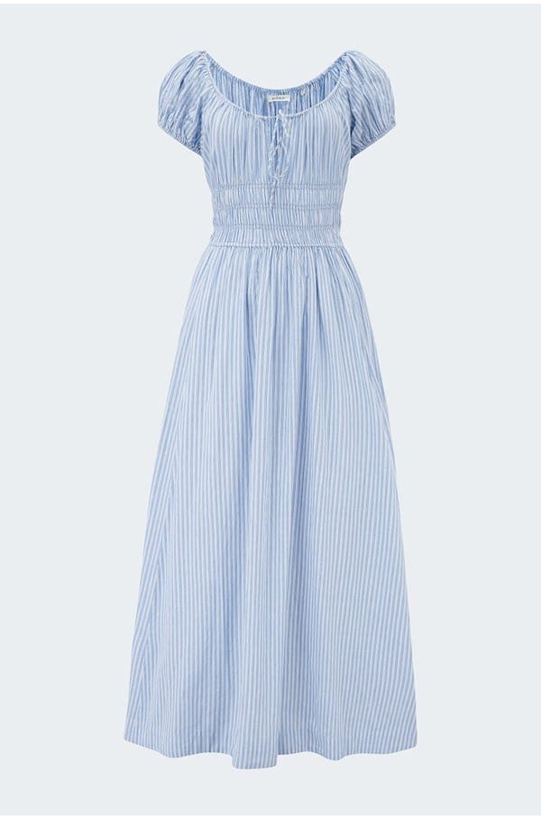 quinn dress in deauville stripe