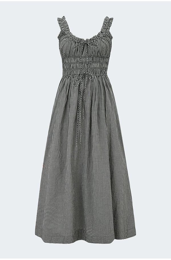 emmaretta dress in la maddalena gingham