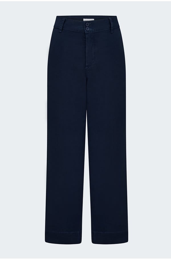 saige wide leg trouser in harbour navy