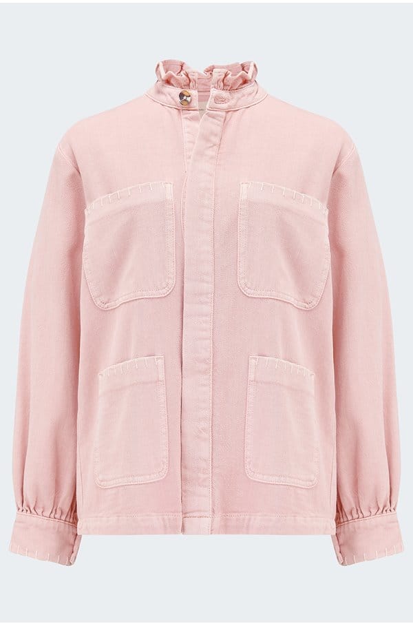 pablo jacket in peony pink