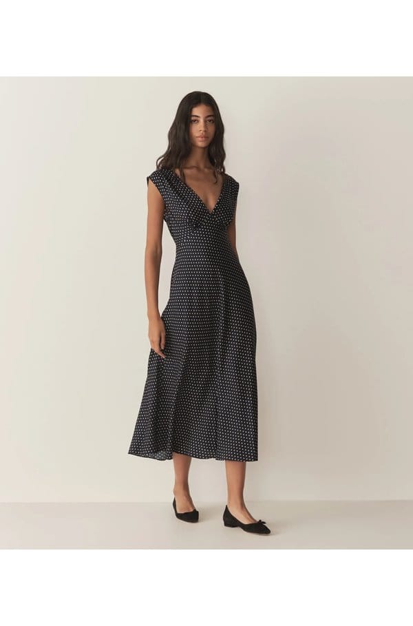 tahlia dress in hepburn dot