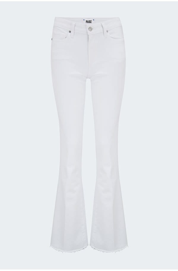 high rise laurel canyon bootcut jean in crisp white