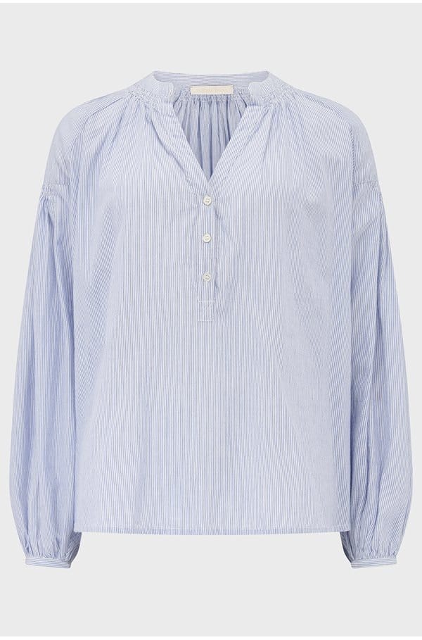 nipoa blouse in blanc bleu