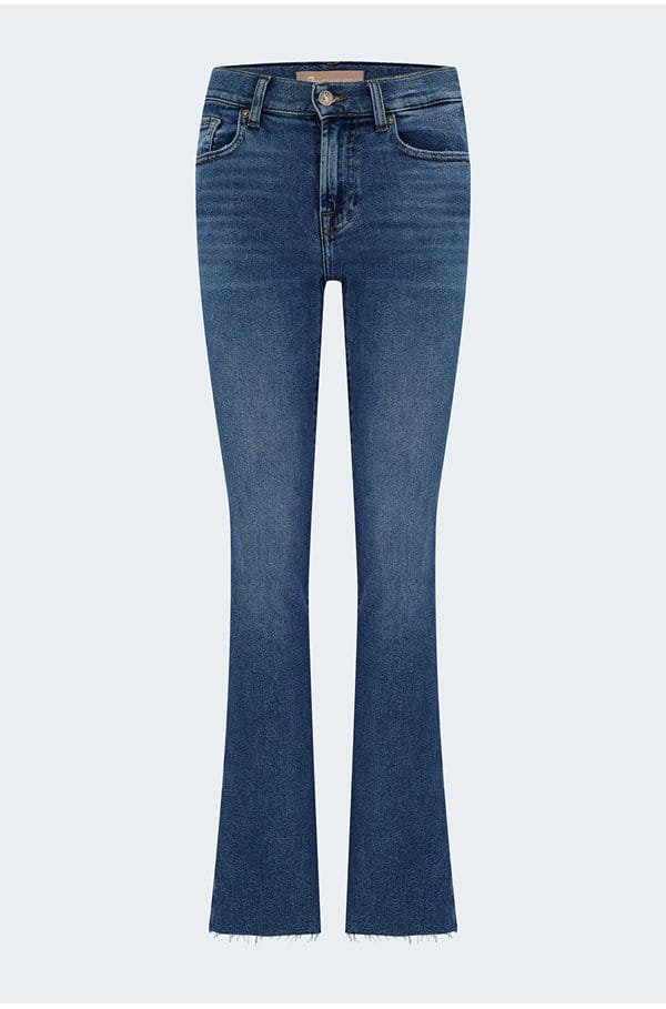 bootcut tailorless jean in mid blue