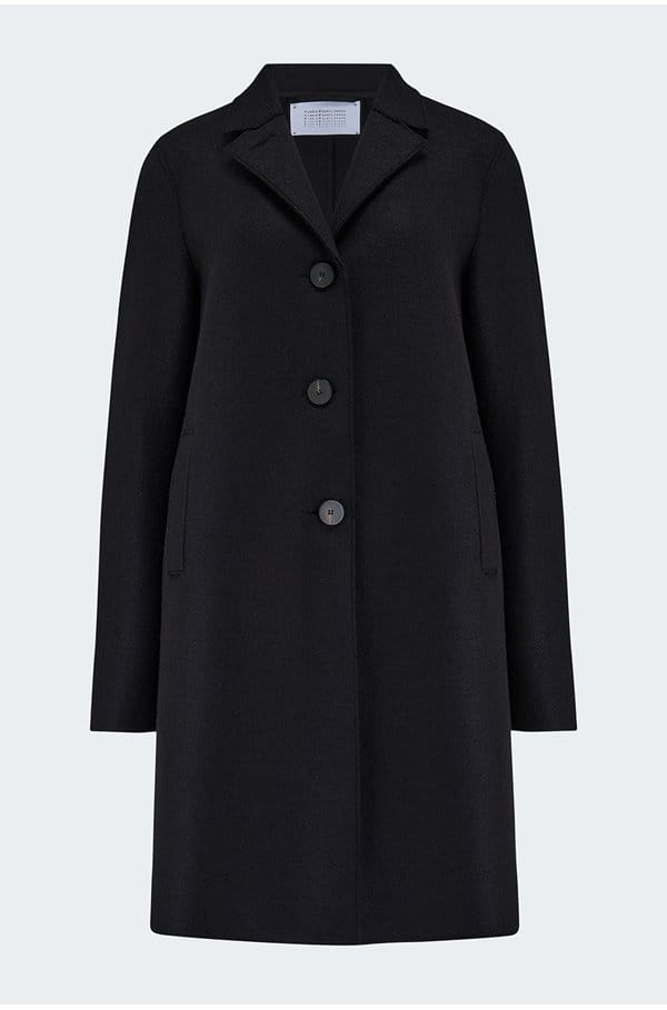 boxy coat in black