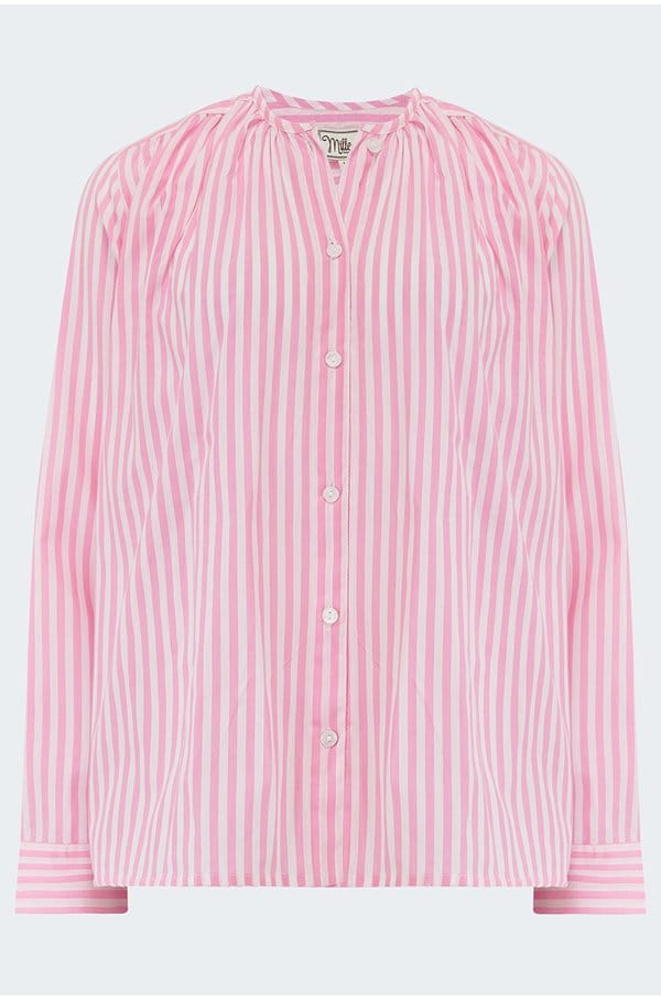 florian top in bubblegum stripe