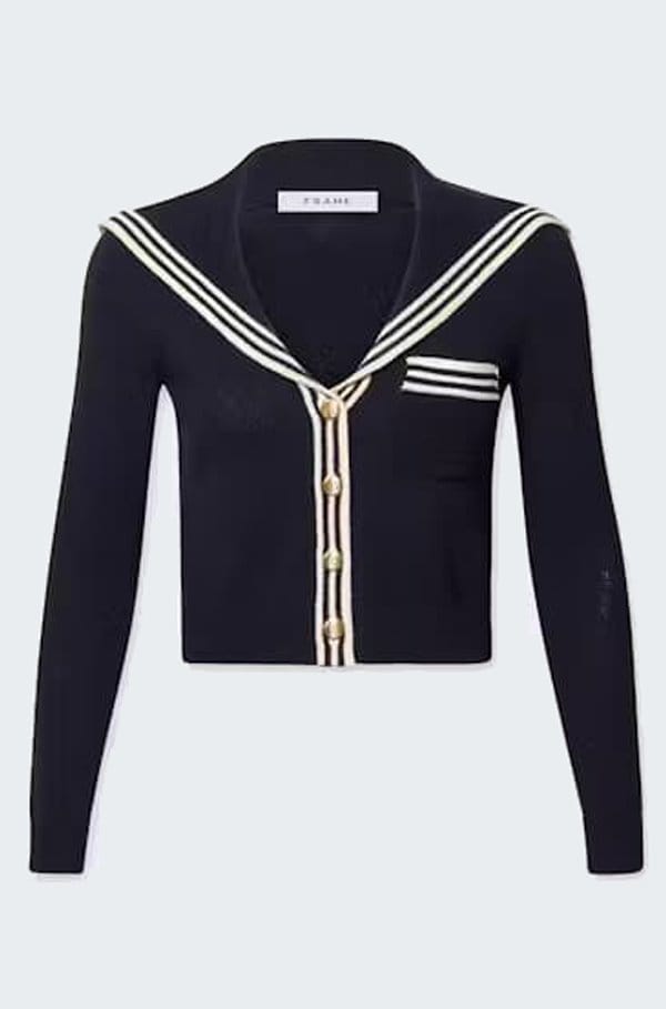 sailor cardi in navy