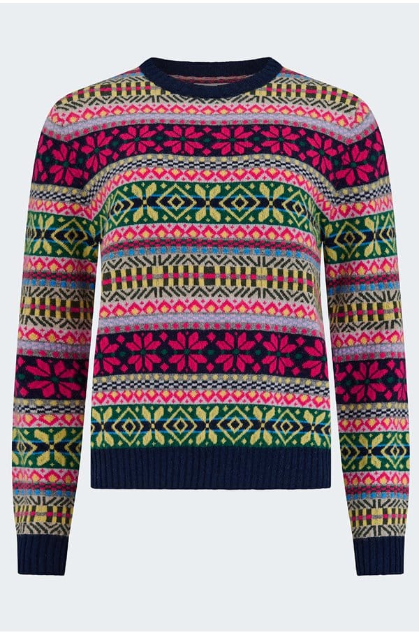 fairisle crew in multi