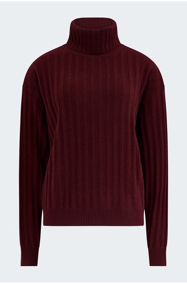 springsteen roll neck in merlot