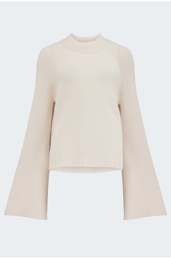 laurel sweater in ivory 