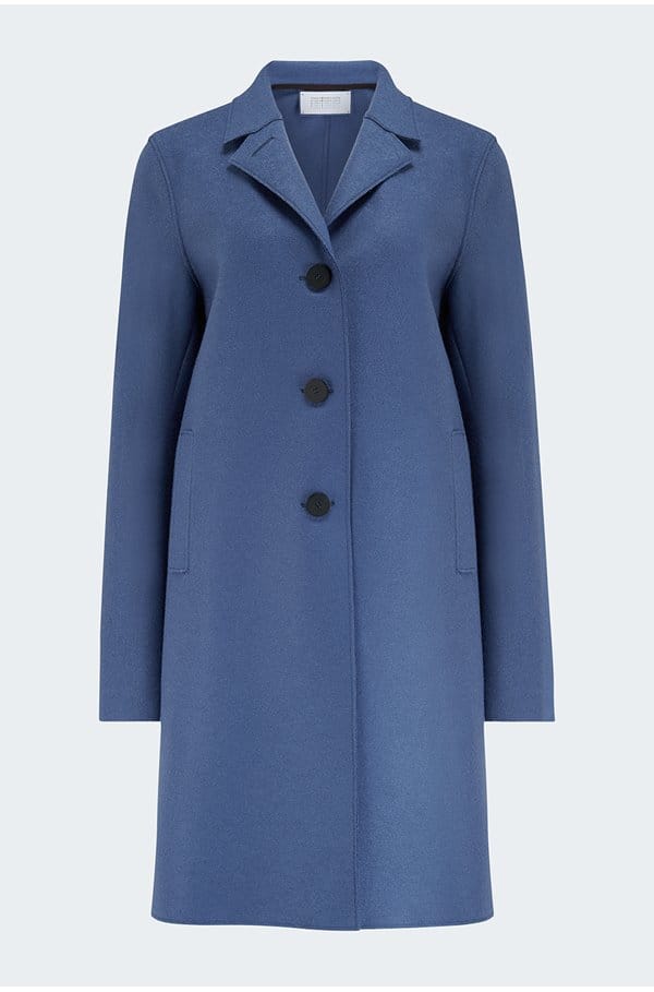 boxy coat in new denim