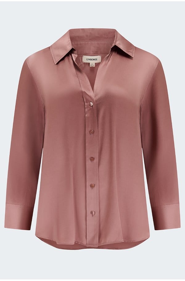 dani blouse in mauve rose