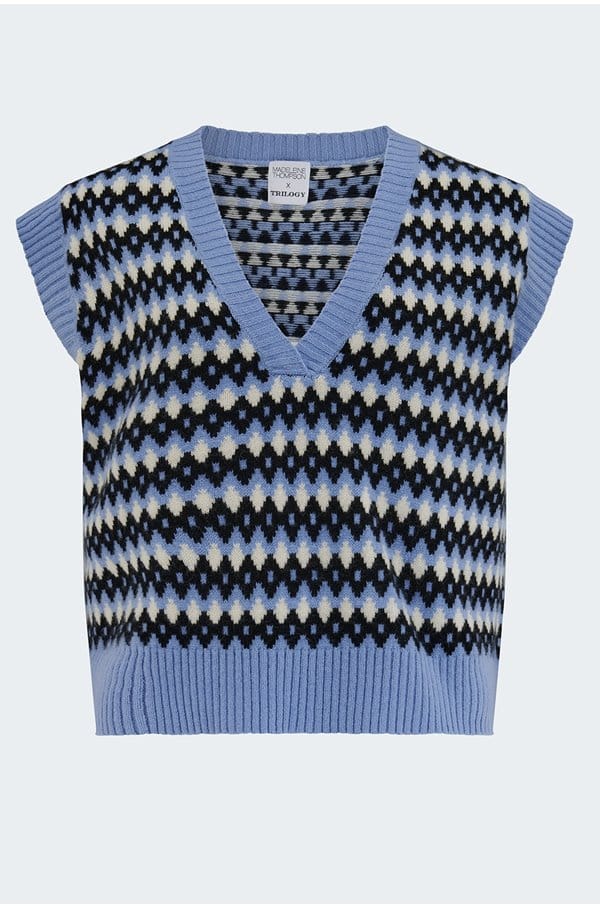 thomas tank in blue fairisle 