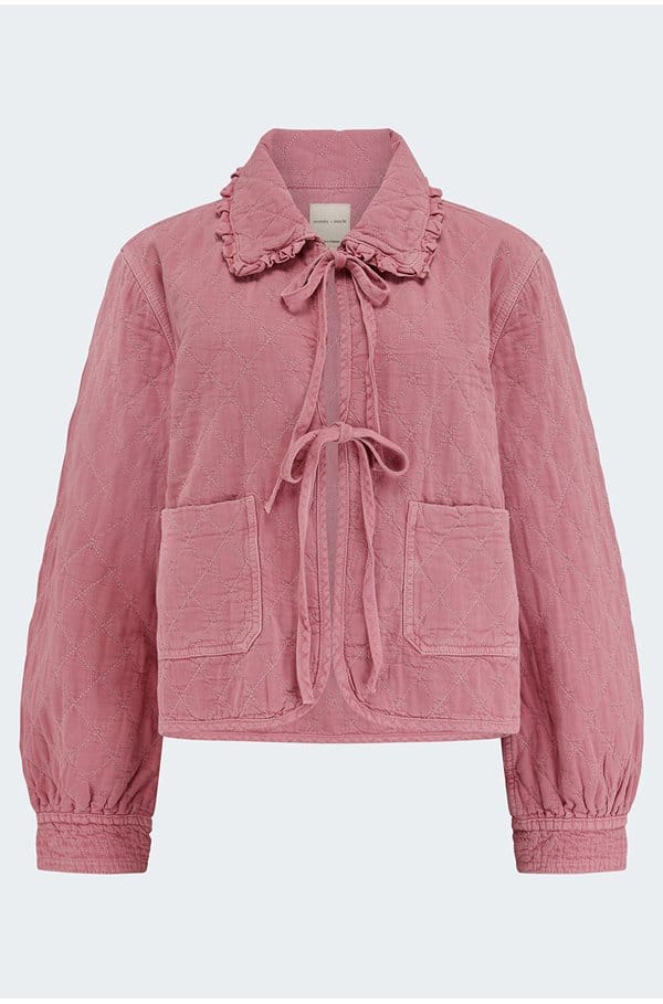 heidi jacket in powder pink