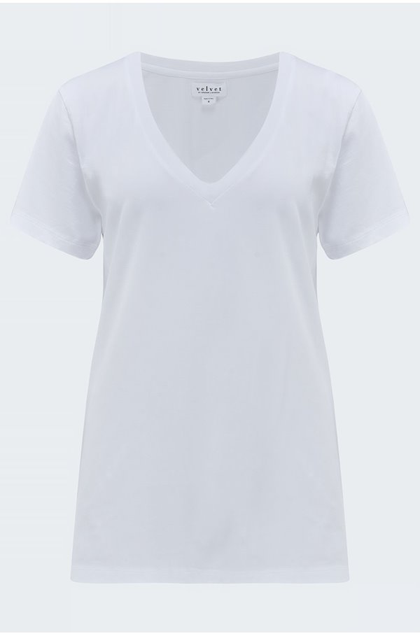 Velvet - Susan T-Shirt in White