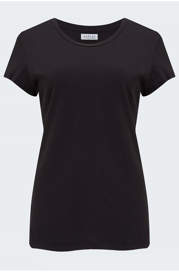 Velvet - Trisha T-Shirt in Black