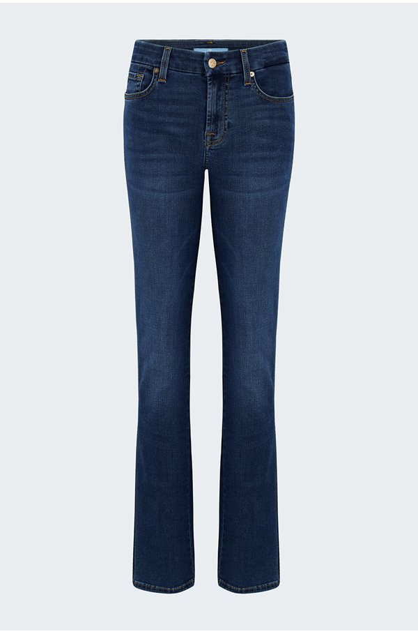 7 For All Mankind Kimmie Straight B(air) Eco Jeans In Duchess In Blue