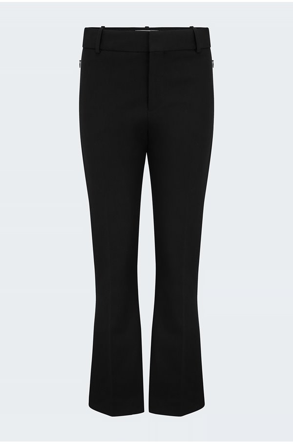Frame Le Crop Mini Boot Trouser In Black