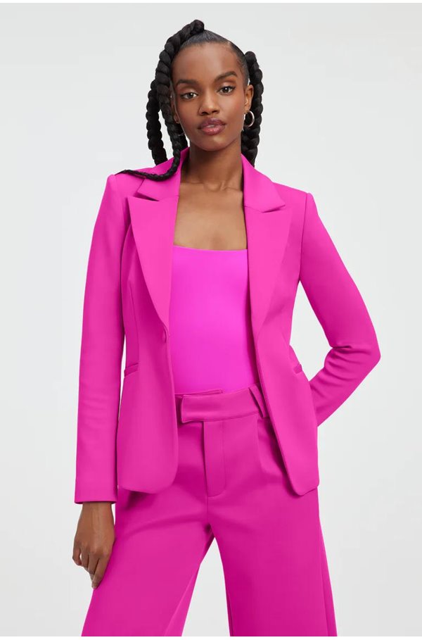 Good American Scuba Jacket In Fuchsia Pink | ModeSens