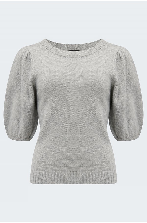 PAIGE LUCERNE TOP IN HEATHER GREY