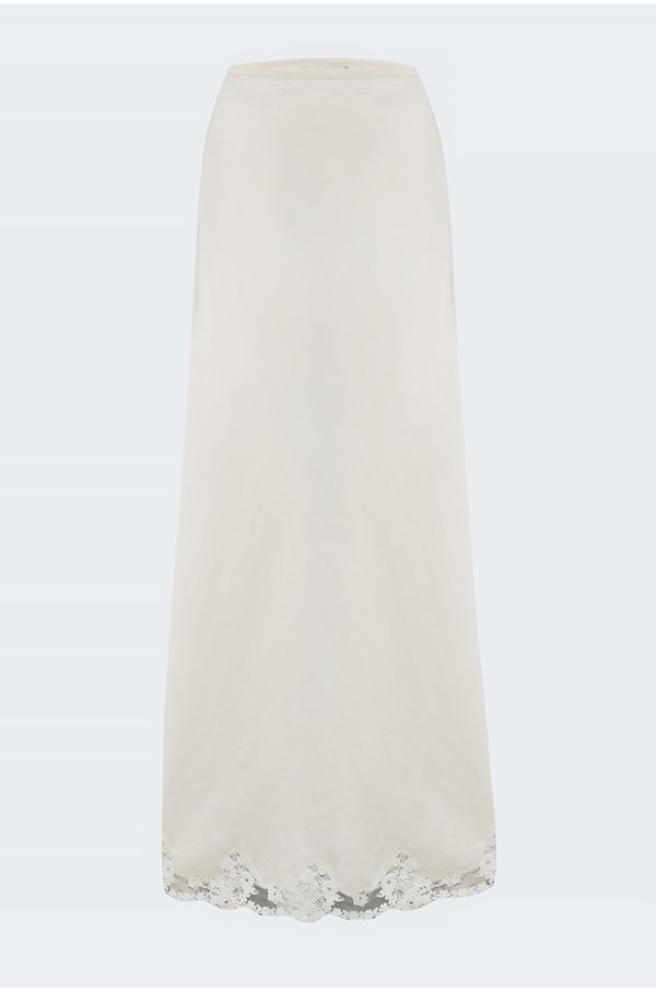Rixo London Crystal Skirt In Cream In Neutral