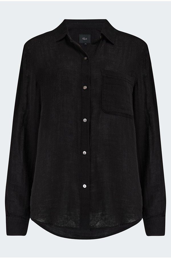 Shop Rails Ellis Shirt In Black